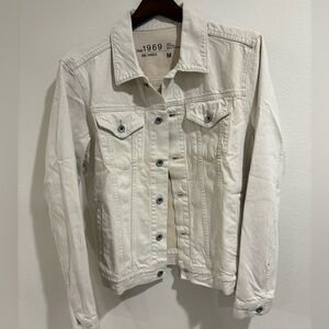 GAP 1969 Off-White Cream Denim Jacket